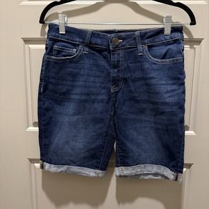 SO Favorite Bermuda Jean Shorts Women's Size 9 Medium Wash Denim